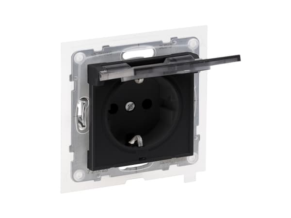 Uttag LEGRAND SUNO, svart, IP44