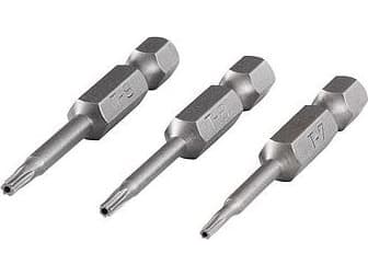 wolfcraft GmbH 4006885126008, 3 styck, Torx, 50 mm, 25,4 / 4 mm (1 / 4"), Hexagonal
