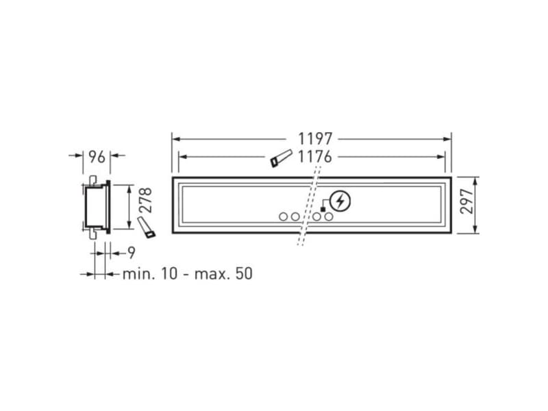 Trilux FidescaSDG3 #7682851 LED-Fugtrumslys LED (RGB) 52 W hvid Hvid