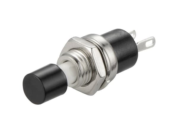 TRU COMPONENTS 1587876 TC-R13-24A1-05-BK Trykknap 250 V/AC 1.5 A 1 x Off/(On) Tastende 1 stk