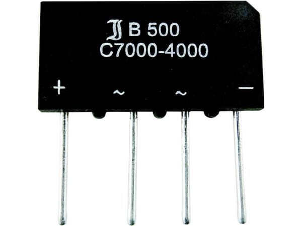 Diotec B80C7000A Broensretter SIL-4 160 V 7 A Enkeltfaset