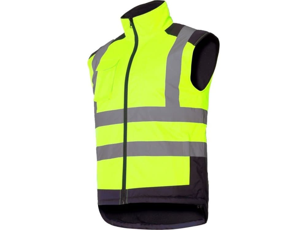 Lahti Pro Varningsväst med dubbelsidig väst, gul, "2XL", CE, LAHTI