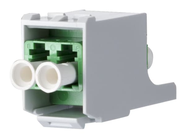 METZ CONNECT OpDAT - Nettverksadapter - LC/APC-enkeltmodus (hunn) til LC/APC-enkeltmodus (hunn) - fiberoptisk - dupleks - grønn (en pakke 10)
