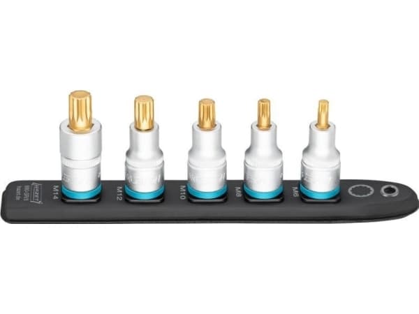 Hazet 990-SR/5 Multitand (XZN) Stikliste 5 dele Firkant, 1/2 (12,5 mm)