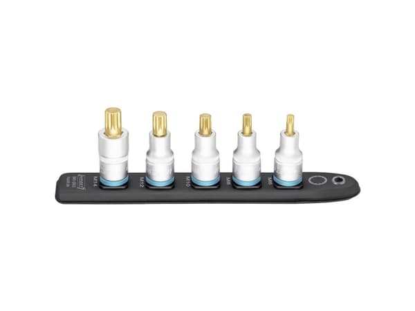 Hazet 990-SR/5 Multitand (XZN) Stikliste 5 dele Firkant, 1/2 (12,5 mm)