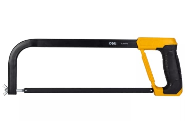 Deli Tools Hacksaw with Coated Handle, Baufil, Plast, Tre, Stål, Stål, Sort, Gult, Sort, Gult