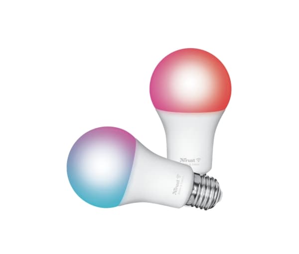 Trust Smart Home - LED-lyspære - E27 - klasse A+ - hvit/farge - 1800-6500 K (en pakke 2)