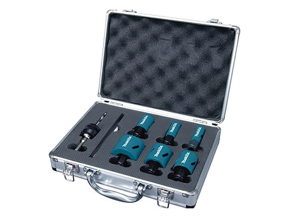 Makita EZYCHANGE - reikäsahasarja - puulle, muoville, alumiinille, ruostumattomalle teräkselle, teräkselle - 7 kpl - 25 mm, 32 mm, 20 mm, 16 mm, 40 m
