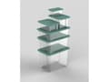 Miniatyrbild 5 av 5: Rotho 1007905092, Förvaringslåda, Grön, Transparent, Rektangulär, Monokromatiskt, Grön, 283 mm