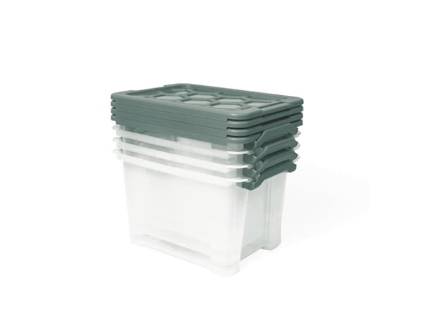 Rotho 1007905092, Förvaringslåda, Grön, Transparent, Rektangulär, Monokromatiskt, Grön, 283 mm
