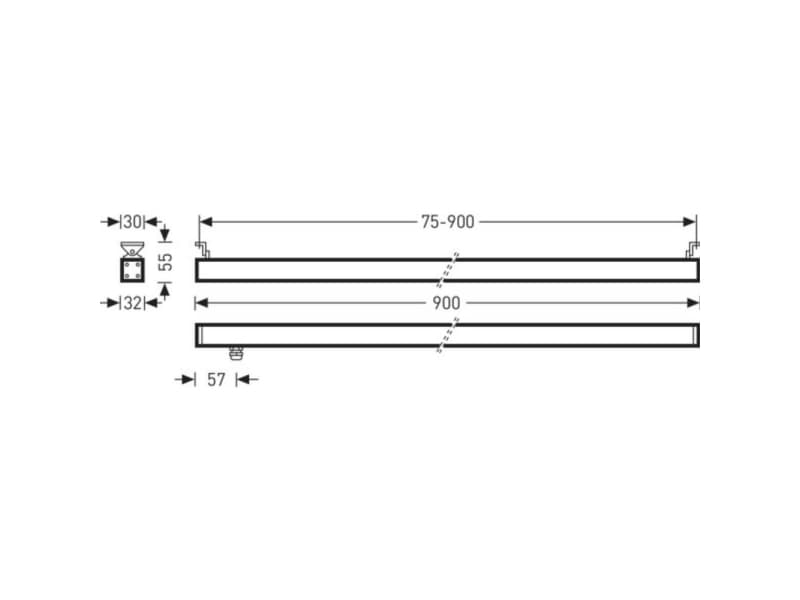 Trilux 6971550 AltigoG290 #6971550 LED-loftslampe LED (RGB) 27 W Antracit