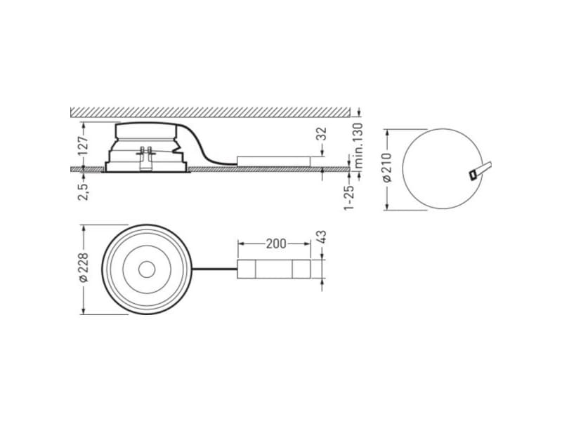 Trilux 9002020469 SNS RC7 #9002020469 LED-indbygningslys LED (RGB) uden 17 W Hvid