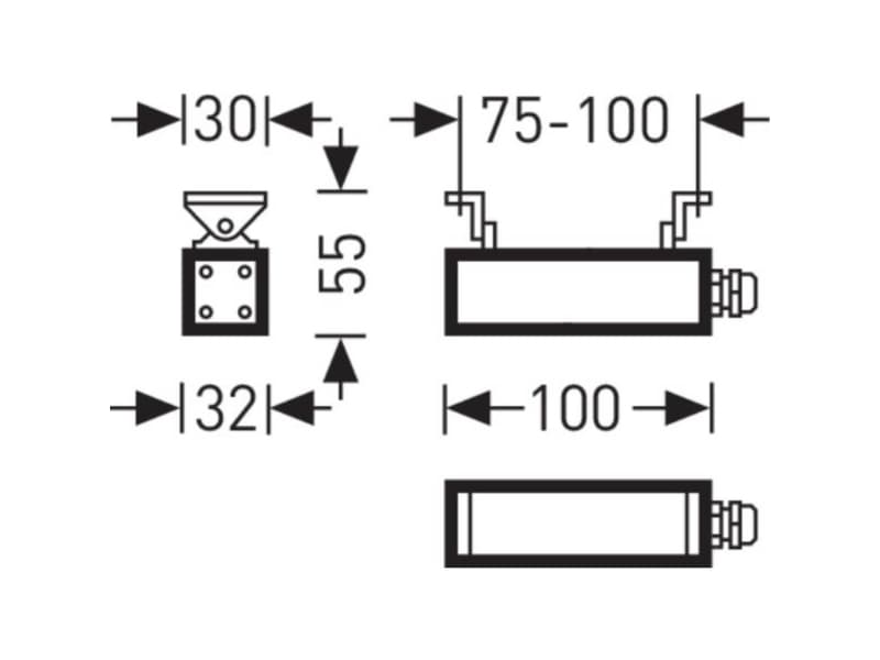 Trilux 6969850 AltigoG210 #6969850 LED taklampa LED (RGB) 3 W Antracit