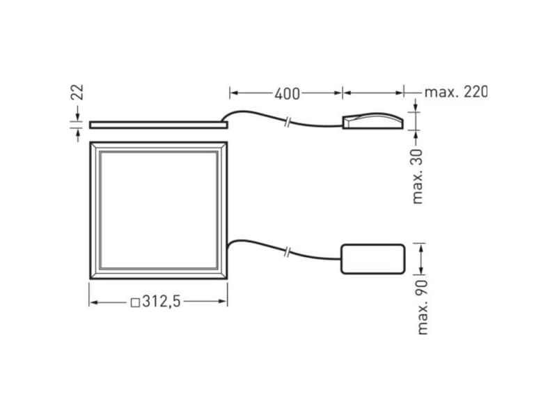 Trilux 7524962 ArimoFit Ac #7524962 LED taklampa LED (RGB) 21 W Vit