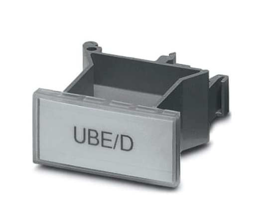 Phoenix UBE/D, Terminal block markers, 10 stykker, Grå, -40 - 100 °C, 20 mm, 42,5 mm