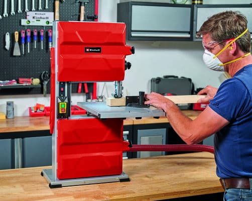 Einhell TC-SB 245 L, Vannesaha, 0 - 45°, Punainen, Hopea, 10,1 cm, 1450 RPM, 726 m/min