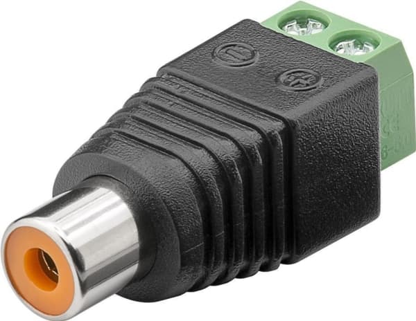 Wentronic 76741 2-polig RCA Schwarz - Grün Kabelschnittstellen-/adapter (76741)