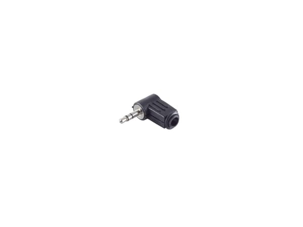 shiverpeaks BS51200-W, 3.5 mm, Svart, Hankoppling, Vinklad, 1 styck