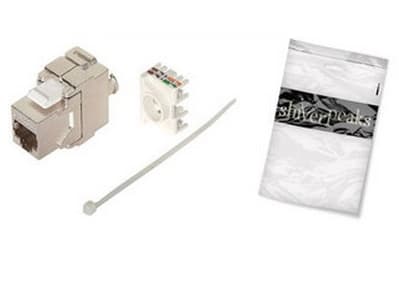 shiverpeaks ?at6A RJ45, Platt, Rostfritt stål, RJ45, Honkoppling, 10GBase-T, Cat6