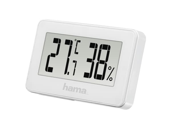 Hama 00186363, Vit, Inomhushygrometer, Inomhustermometer, 20 - 95%, -10 - 50 ° C, F, °C, Batteri