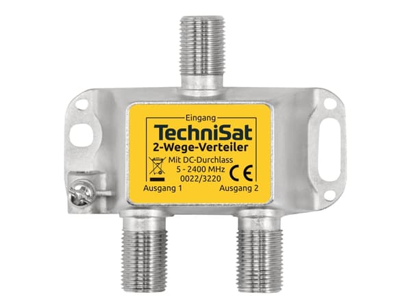 TechniSat 2-way Distributor - RF-splitter - sølv