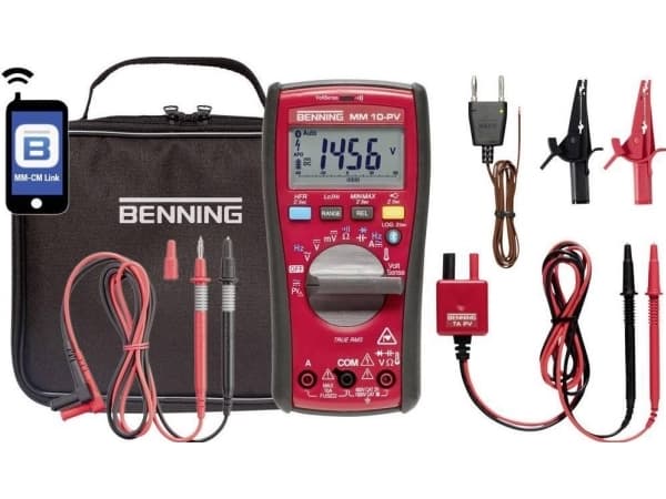 Benning MM 10-PV Hand-Multimeter digital Datenlogger CAT IV 600 V Anzeige (Counts): 6000 (044089)