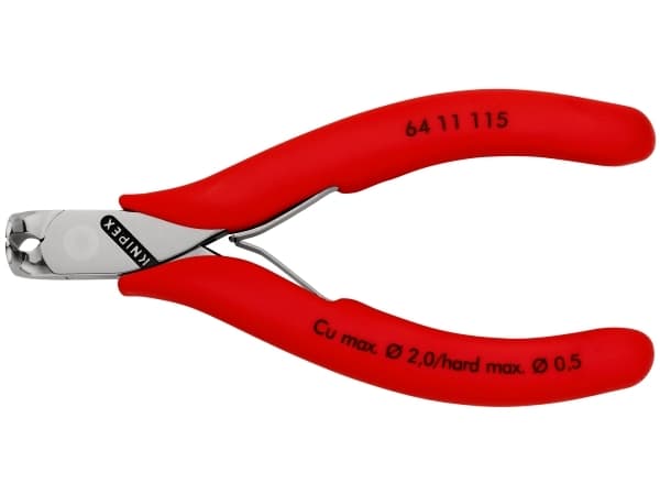 Knipex 64 11 115, Ändavbitartång, Stål, Röd, 115 mm, 74 g