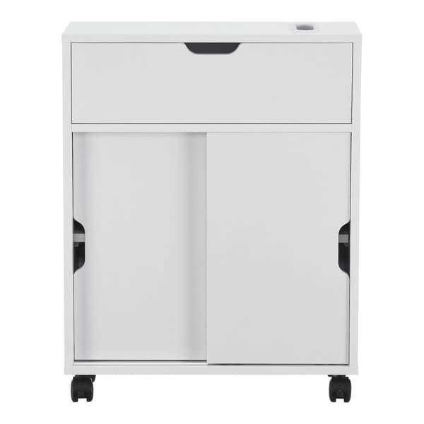 Badrumsskåp Kempele 67x52x17 cm vit [en.casa]