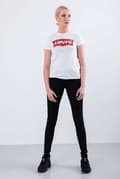 Miniatyrbilde 3 av 5: Levi`s THE PERFECT TEE 0053 LARGE BATWING WHITE - XS - damskie - biały
