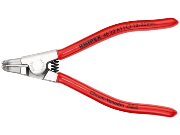 Knipex 46 23 A11, Låseringtang, Kromvanadiumstål, Plast, Rød, 125 mm, 84 g