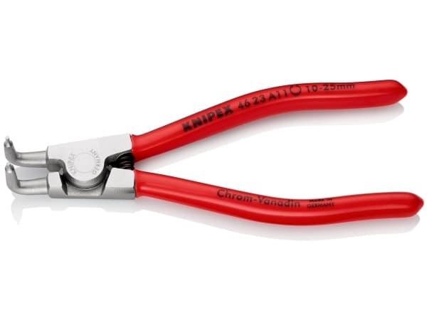 Knipex 46 23 A11, Låseringtang, Kromvanadiumstål, Plast, Rød, 125 mm, 84 g