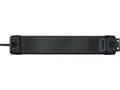 Pikkukuva 2 / 3: Brennenstuhl Premium-Line, power distribution unit, 6 sockets, 3.0m, black, 2x USB, with switch and surge protection (1951164603)