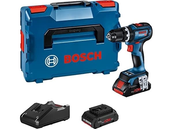 Bosch GSB 18V-90 C, Slagtrekker, Pistolhåndtak, 1/2", Sort, Blå, 2100 RPM, 630 RPM