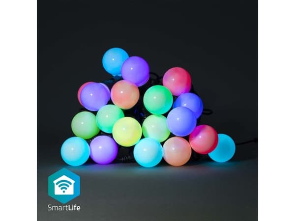 Nedis SmartLife - Stringlys - LED - 2 LEDs/m - 5.62 W - klasse G - RGB-lys - svart