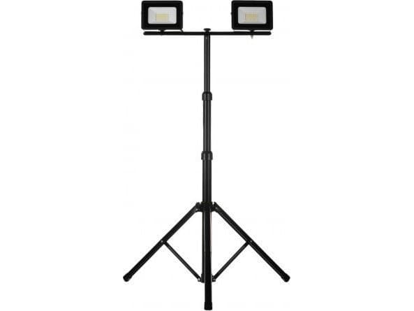 LED-projektor på stativ svart 2x30W 2x2350lm IP65 6400K SL-S02