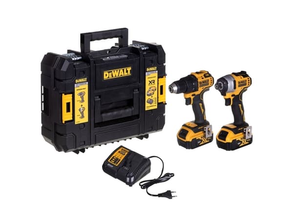 DEWALT COMBO 18V borrmaskin DCD708 + DCD809 2x5.0Ah TSTAK DCK2061P2T