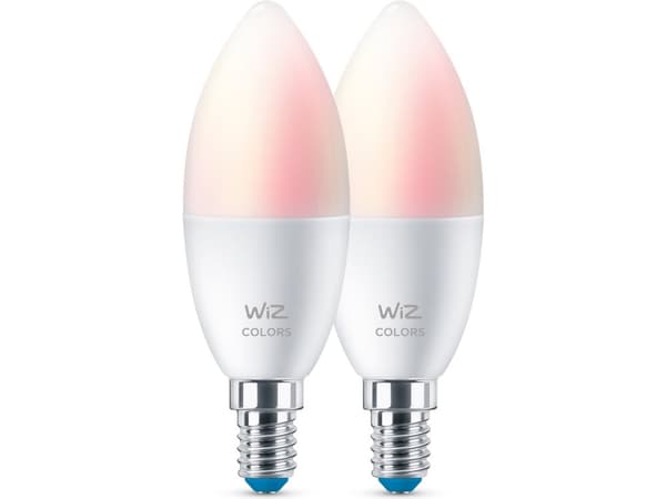 WiZ Kynttilälamppu 40 W C37 E14 x2, Älylamppu, Wi-Fi, Valkoinen, LED, E14, Multi
