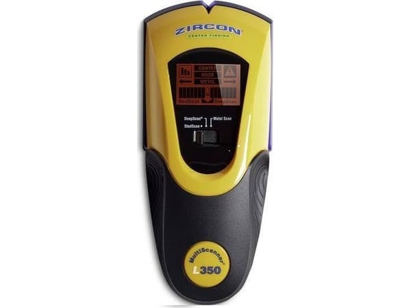 Zircon Zircon L 350 MultiScanner OneStep-detektor (tre-/metallprofiler, jernholdige/ikke-jernholdige metaller, strømførende elektriske kabler)