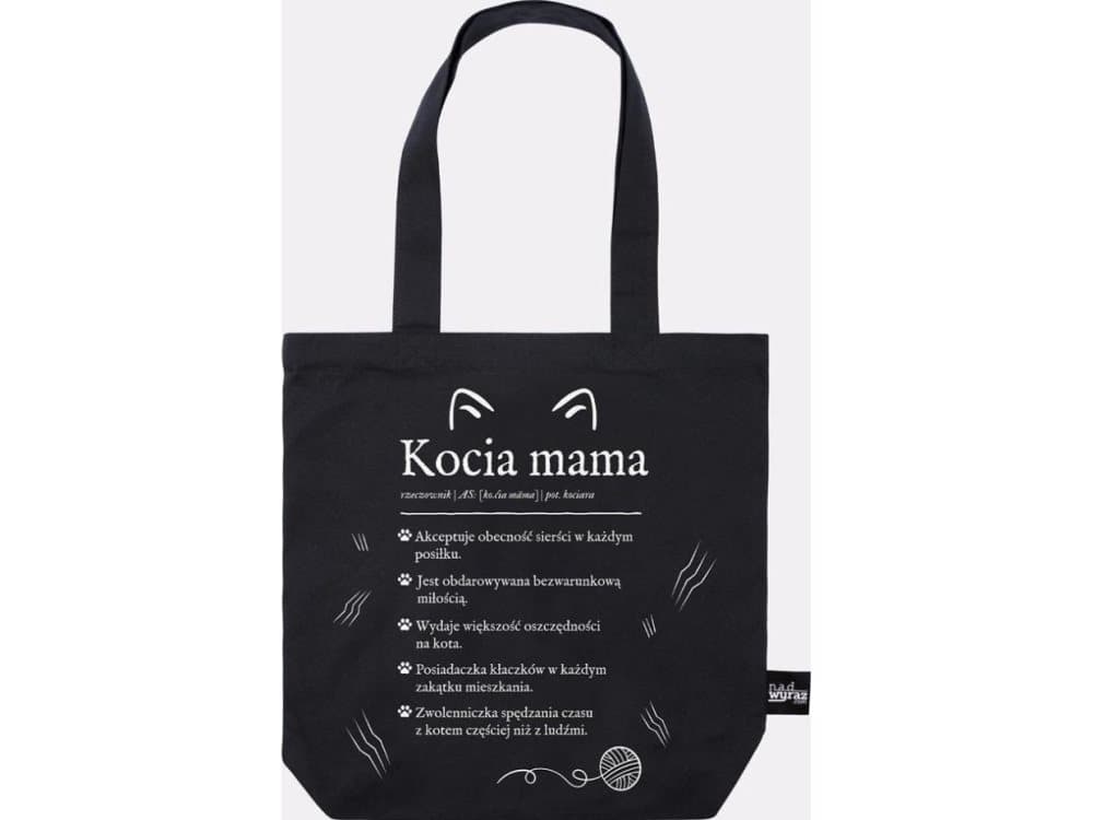 Black Cat's mum cotton bag