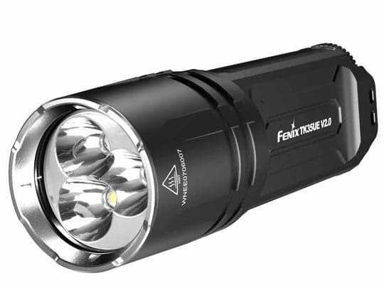Fenix TK35UE V2.0, Käsikokoinen taskulamppu, Musta, Alumiini, 2 m, 1 m, IP68
