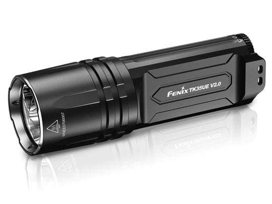 Fenix TK35UE V2.0, Käsikokoinen taskulamppu, Musta, Alumiini, 2 m, 1 m, IP68 musta