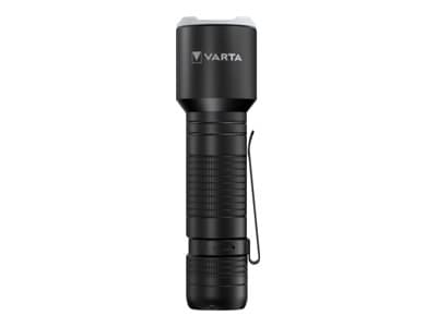 Varta F30 Pro, Käsikokoinen taskulamppu, Musta, Alumiini, Polykarbonaatti (PC), Kumi, Silikoni, Painikkeet, 1 m, LED musta