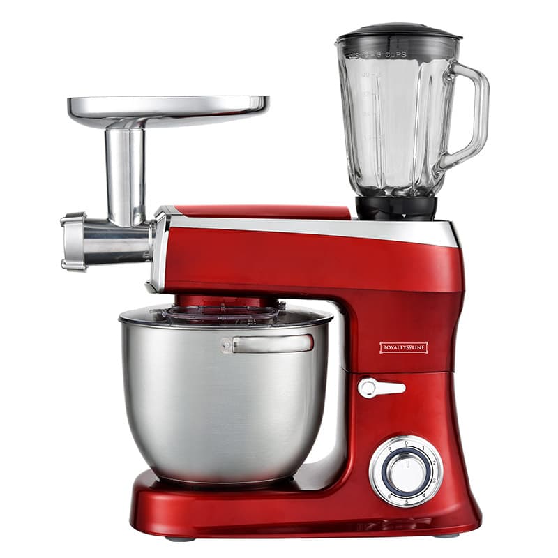 Royalty Line 3 i 1 matprocessor, mixer, köttkvarn -2100w rött