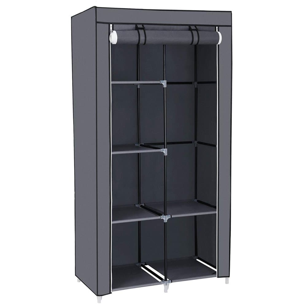 Herzberg Hg -8010: Storage Warerobe - Small Grey