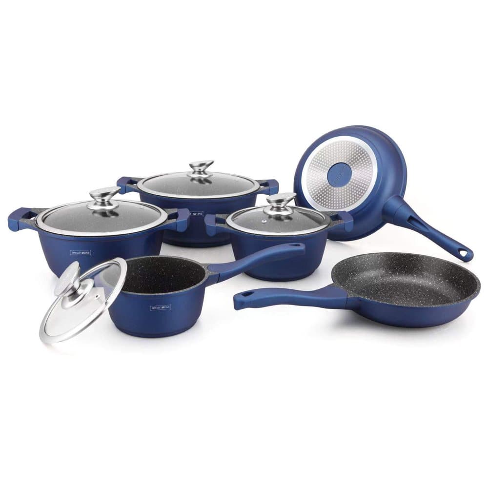 Royalty Line 10-delad panna med keramisk beläggning blå