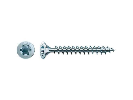 SPAX 1191010400403, Ruuvi, sinkki, puu, litteäpää, Torx, sininen