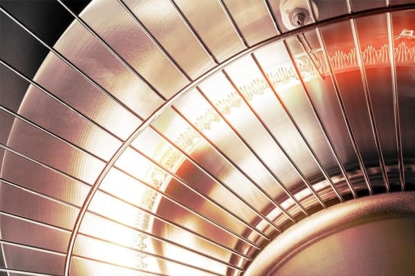 STÅENDE RADIATOR 1000W/2000W ALUMINIUM IP34 2,1M