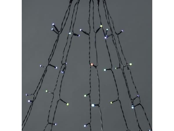 Nedis SmartLife - Stringlys - LED - 6 LEDs/m - 5.7 W - klasse G - RGB-lys - tre - svart - for P/N: PEBX01OG, PESTD01OG