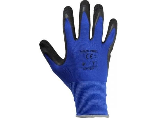 Lahti Pro Latex Gloves Black and Navy Blue 8 (L211708K)