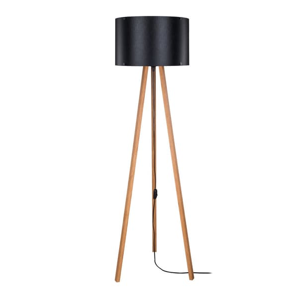Golvlampa Keynes 136 cm bambu svart [lux.pro]